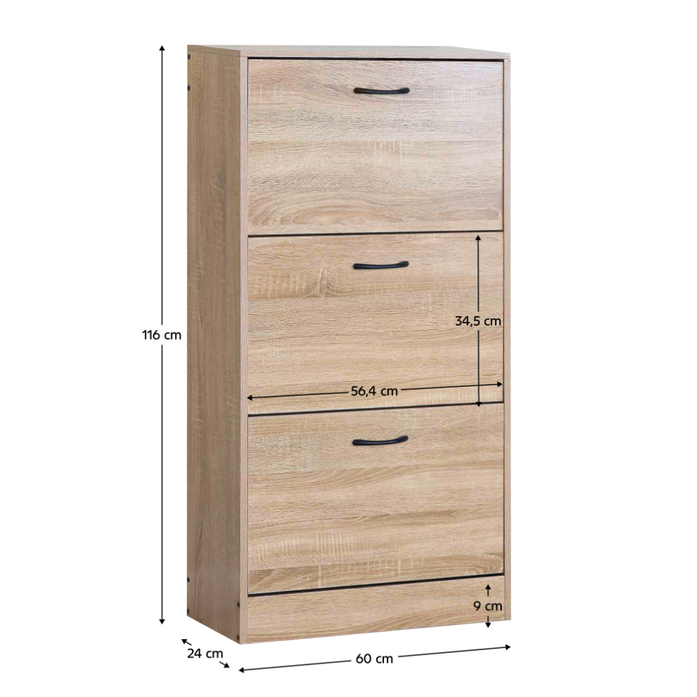 Botník, 3-řadý, dub, BOTORIA