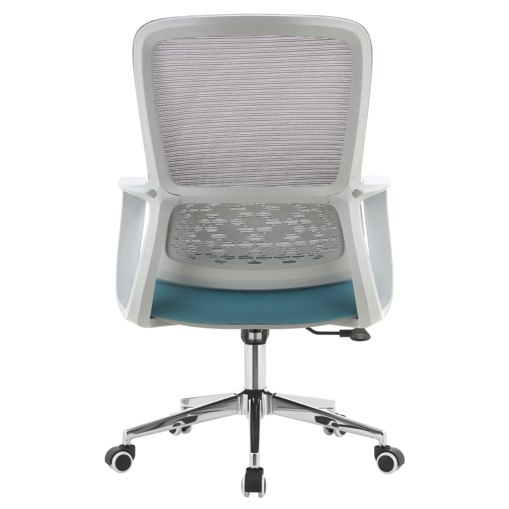 Kancelářské křeslo, šedá/modrá, FOSTER TYP 2