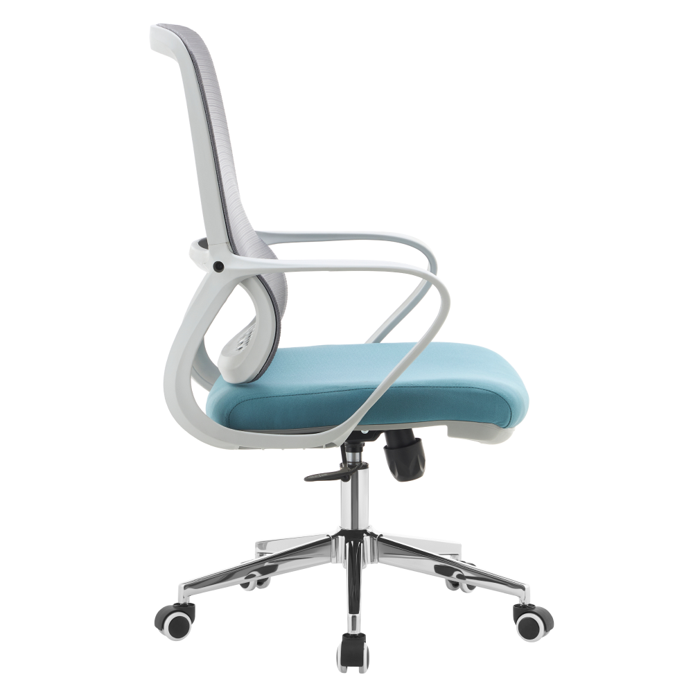 Kancelářské křeslo, šedá/modrá, FOSTER TYP 2