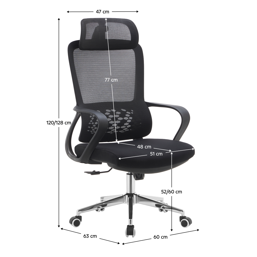 Kancelářské křeslo, černá, FOSTER TYP 1