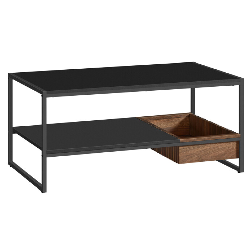 AKF-E1081 BK - Konferenční stolek 100x55x45cm, mdf, ořech, AKF-E1081 BK