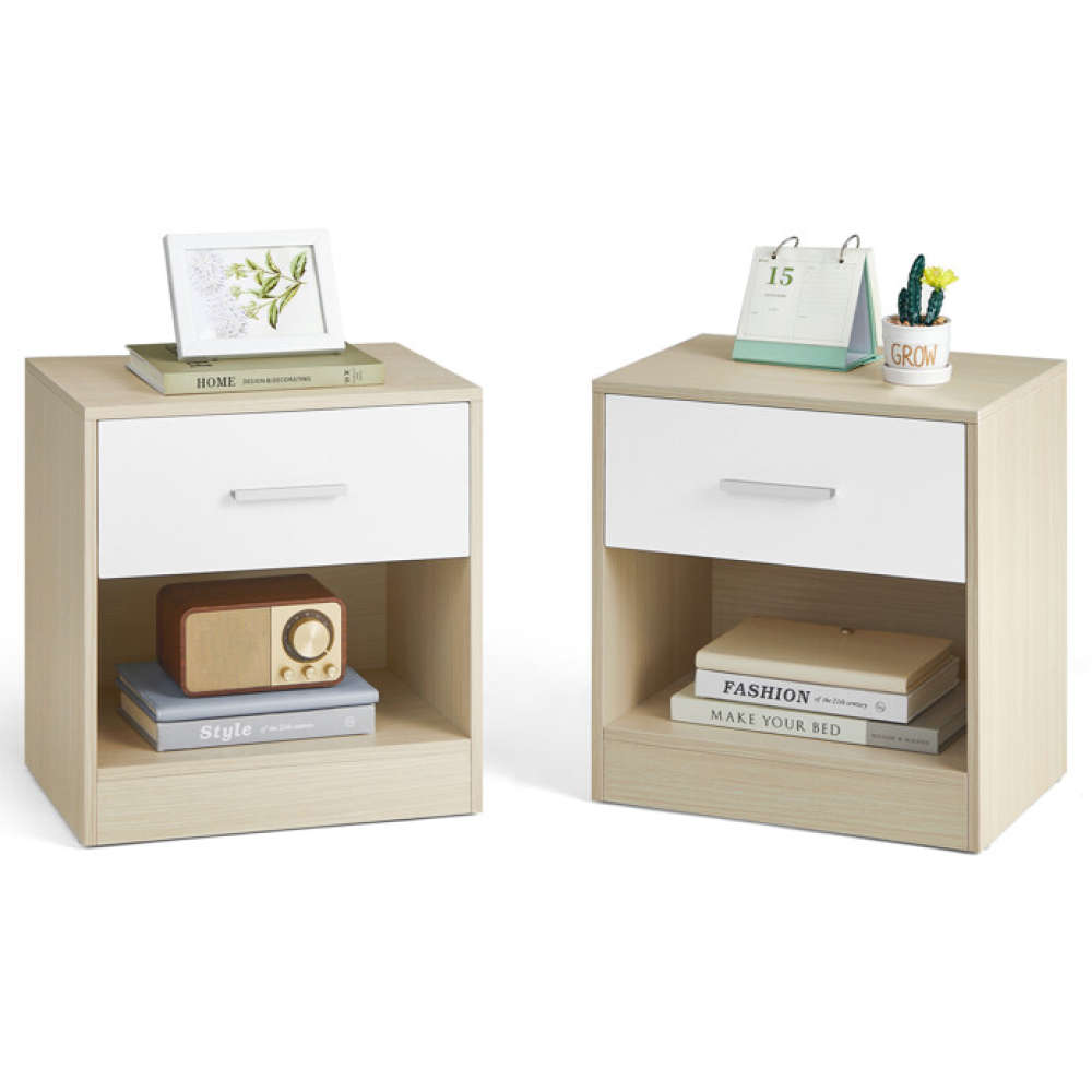 ANT-E1081 BUK - Odkládací stolek 39x28cm, mdf, bělený dub, ANT-E1081 BUK