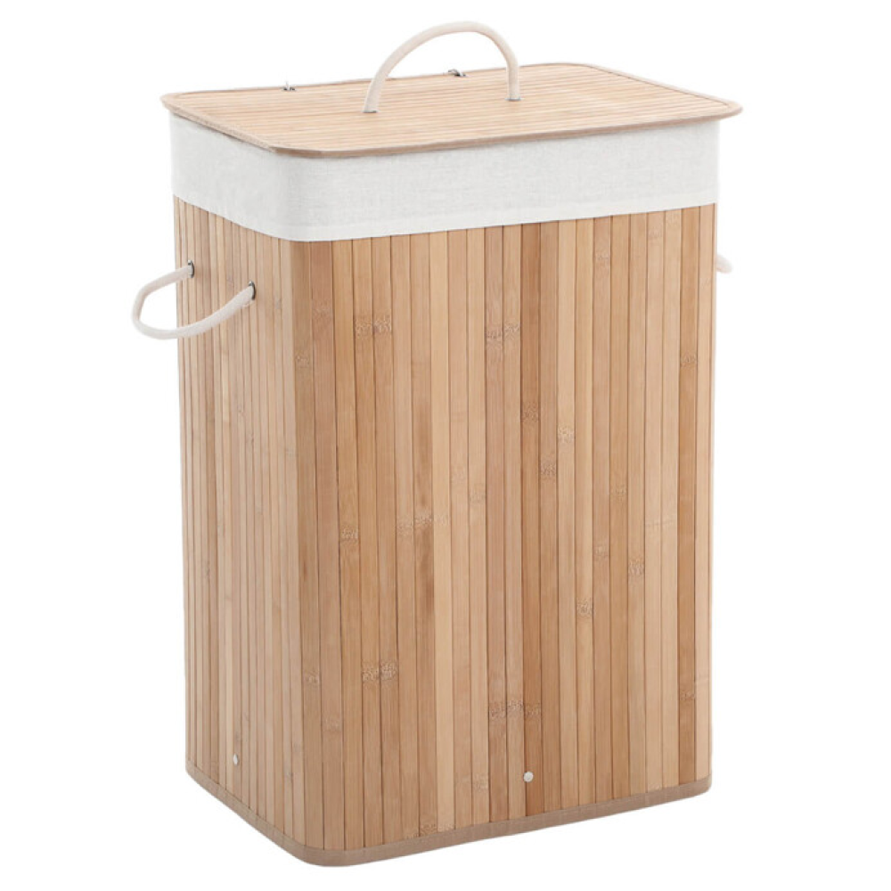 APK-E1010 NAT - Koš na prádlo, bambus, přírodní, APK-E1010 NAT