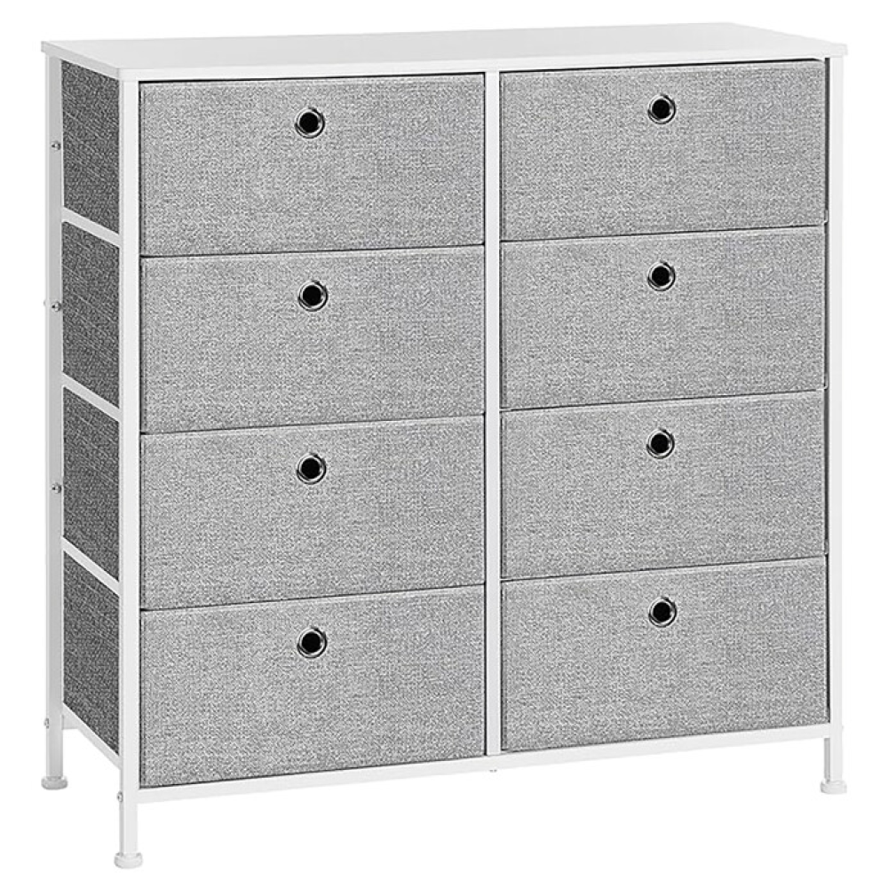 AUK-E1024 GREY - Komoda 80x30x82cm, kov, šedá, AUK-E1024 GREY