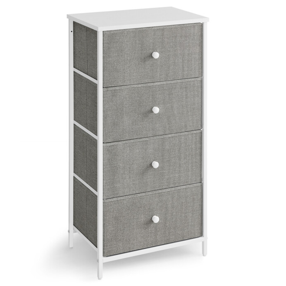 AUK-E1031 GREY - Komoda 45x30x92cm, mdf, šedá, AUK-E1031 GREY