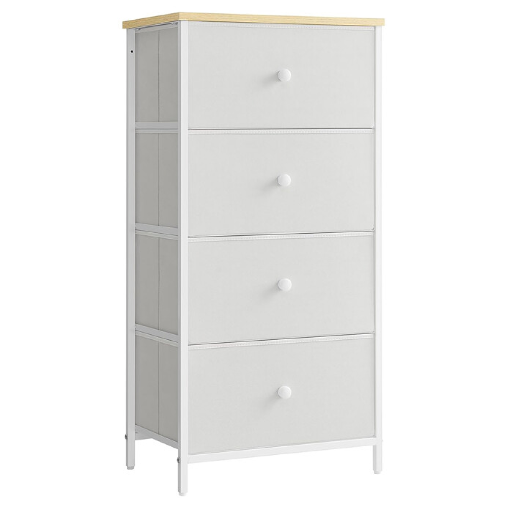AUK-E1031 WT - Komoda 45x30x92cm, mdf, bílá, AUK-E1031 WT