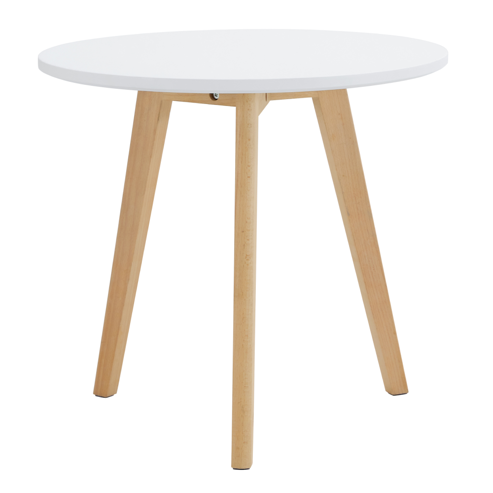 Sada 2 konferenčních stolků, bílá/buk, MALTO 2 NEW