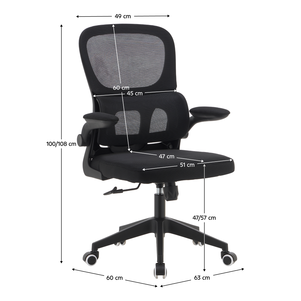 Kancelářské křeslo, černá, RAKIN