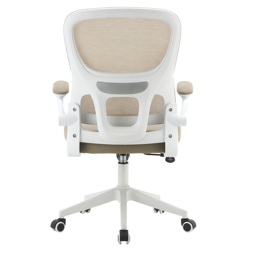 Kancelářské křeslo, béžová/bílá, RAKIN