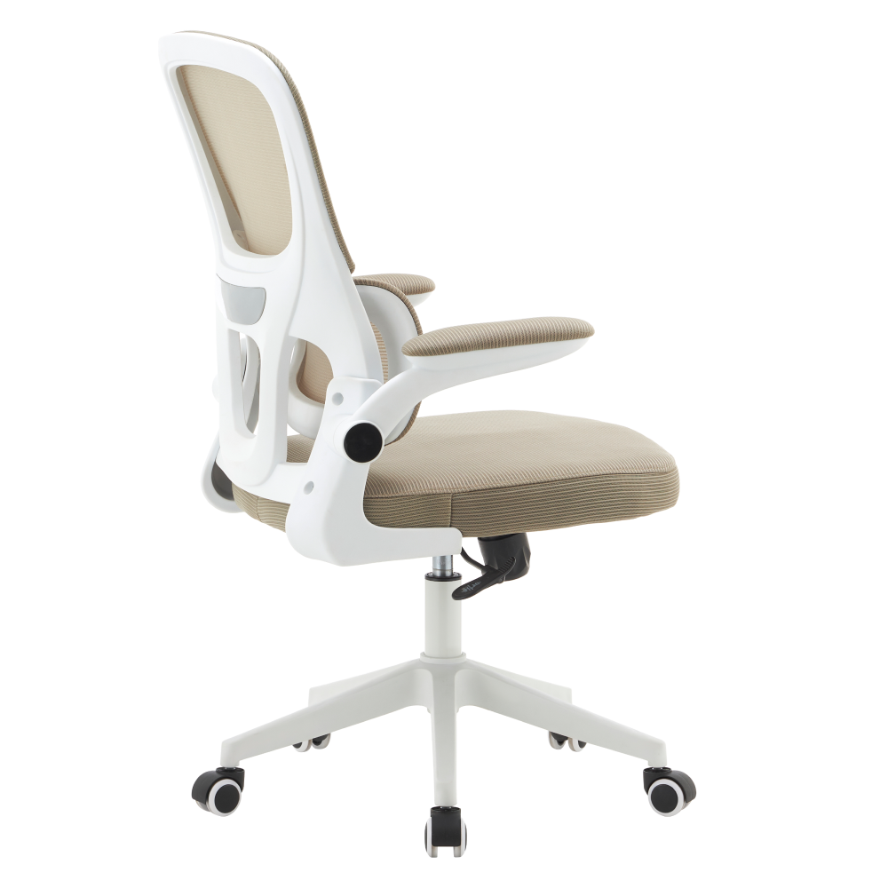 Kancelářské křeslo, béžová/bílá, RAKIN