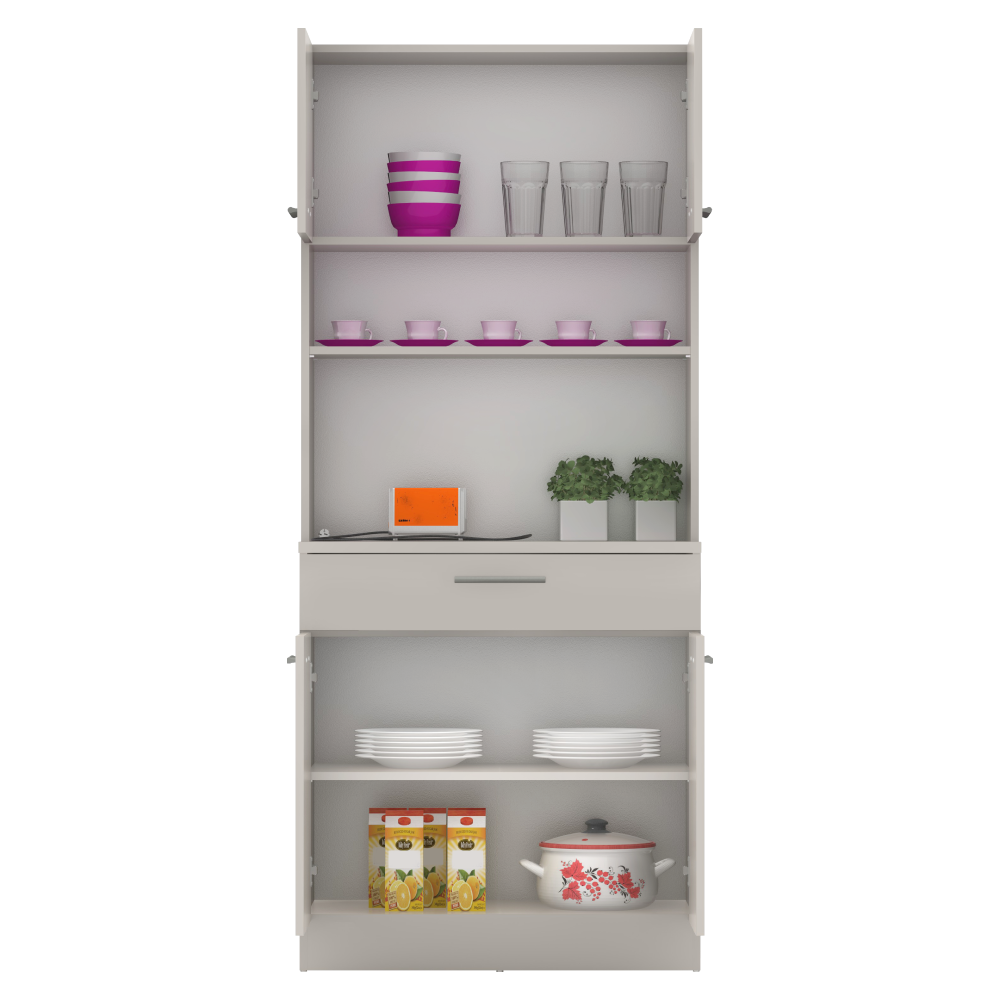 Čtyřdveřový kredenc, kašmír, DOMIS NEW