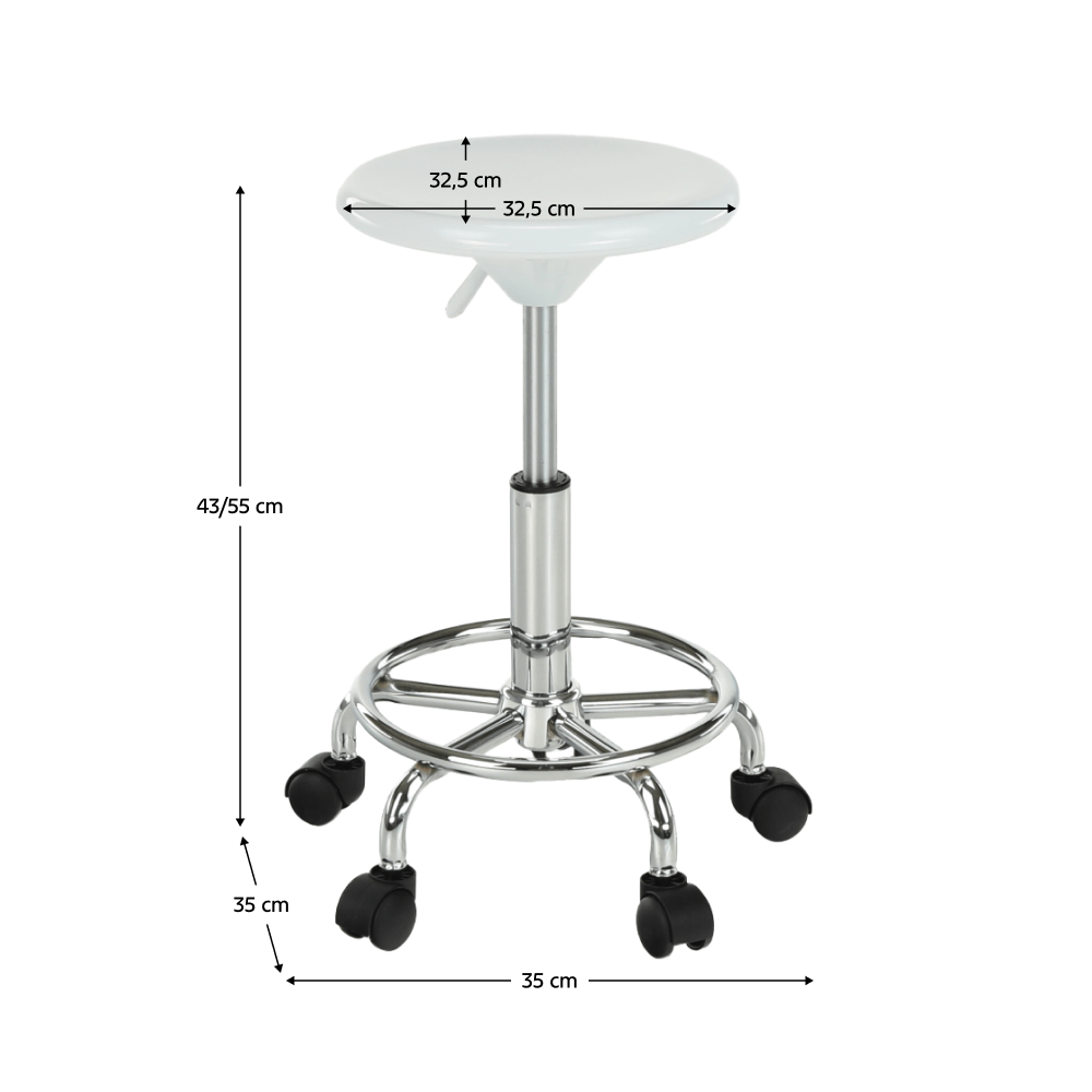 Židle, bílá/chrom, MABEL 4 NEW