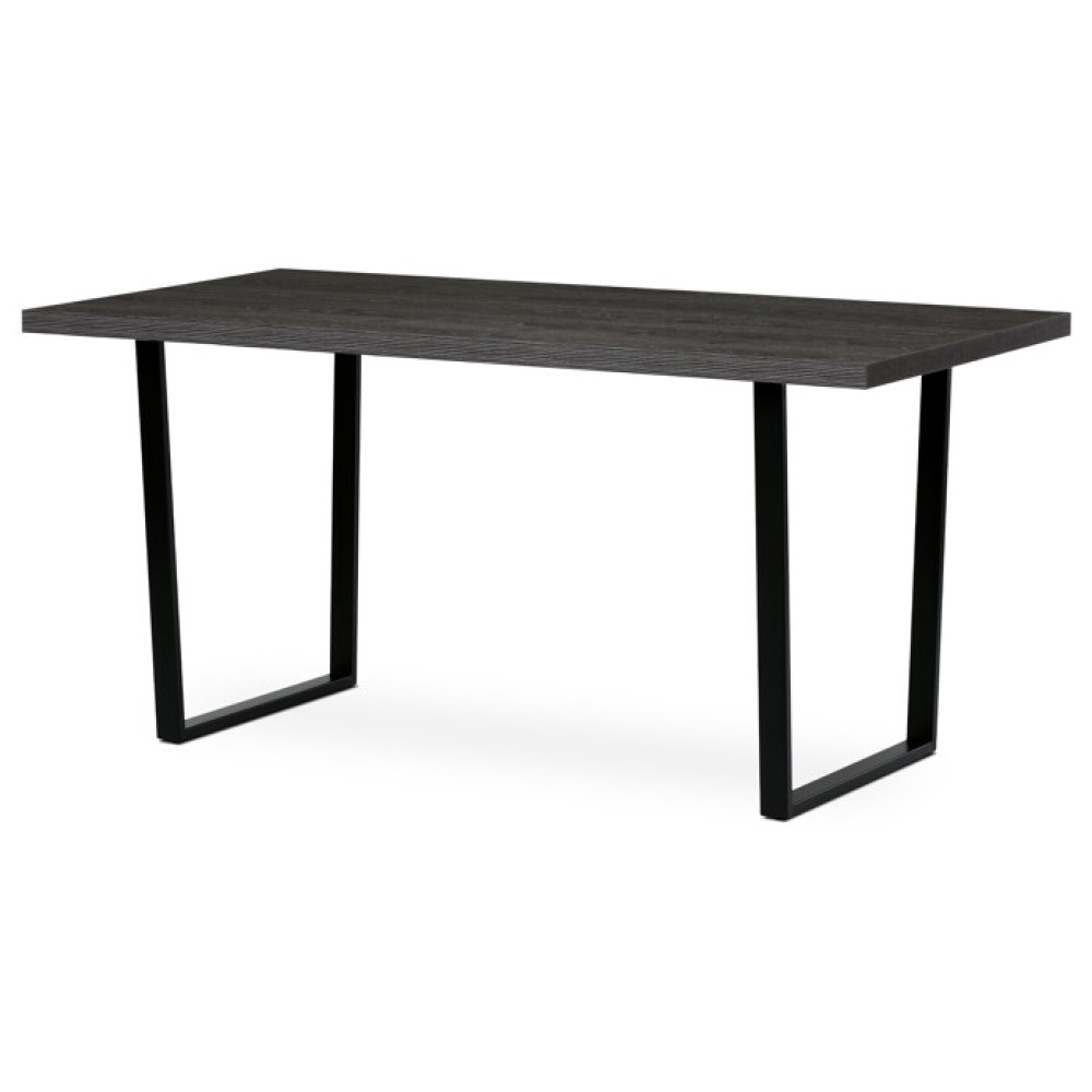 HT-R5216 GREY - Jídelní stůl 160x80cm, lamino, šedý dub, HT-R5216 GREY