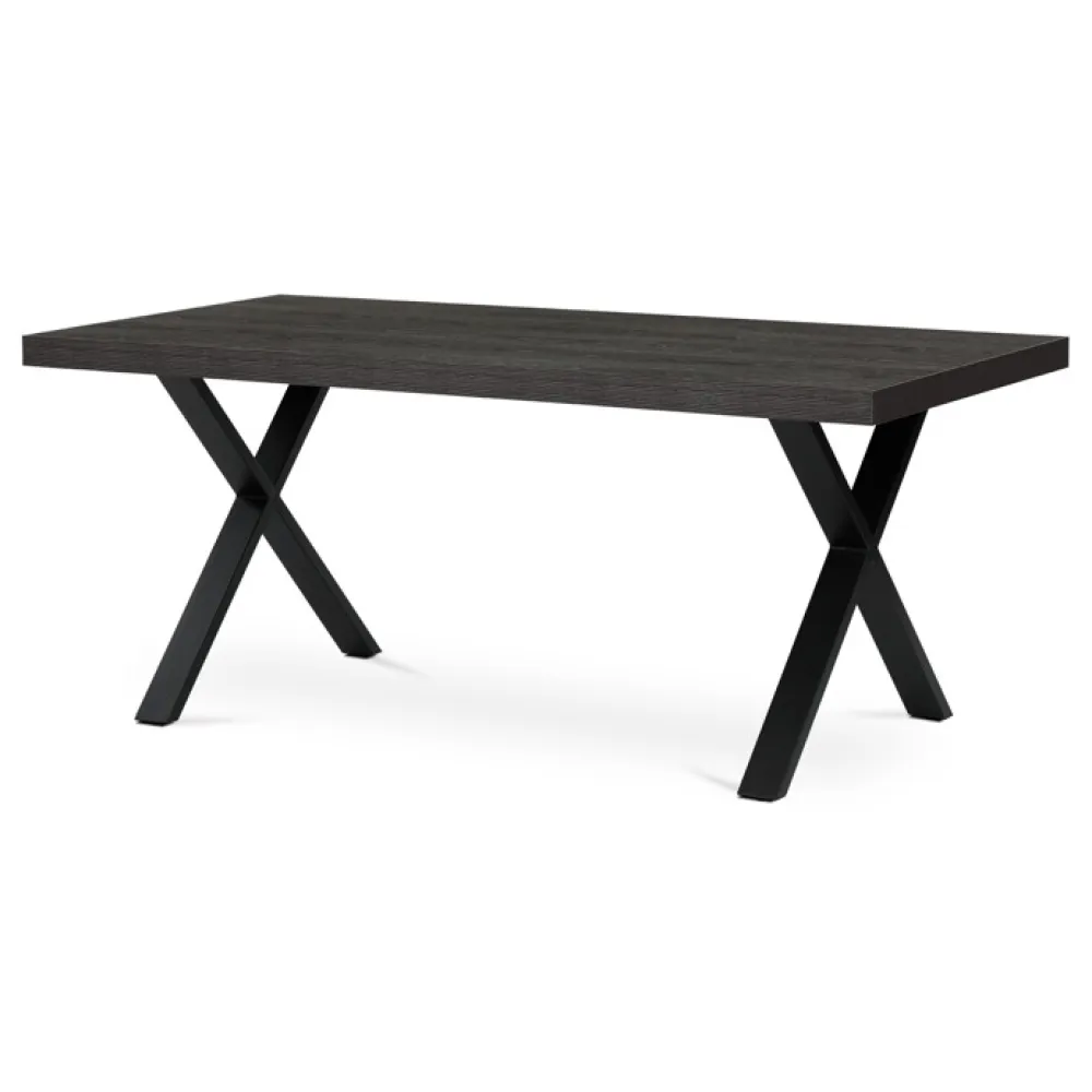 HT-R5316 GREY - Jídelní stůl 180x90cm, melamin, šedý dub, HT-R5316 GREY
