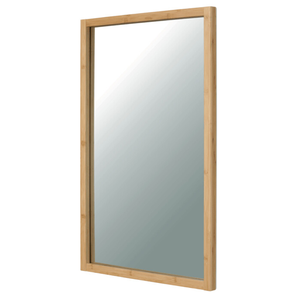 AZR-B044 NAT - Nástěnné zrcadlo, bambus, přírodní, AZR-B044 NAT