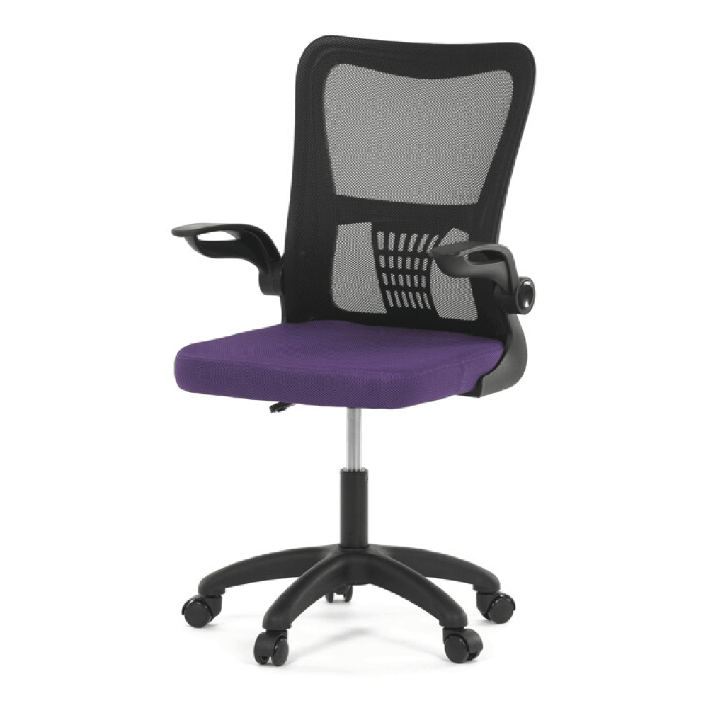KA-K2006 PUR - Kancelářská židle, houpací mechanismus, fialová síťovina, KA-K2006 PUR