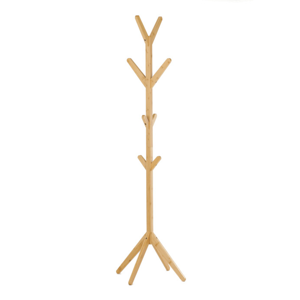 DR-B017 NAT - Stojanový věšák, bambus, přírodní, DR-B017 NAT