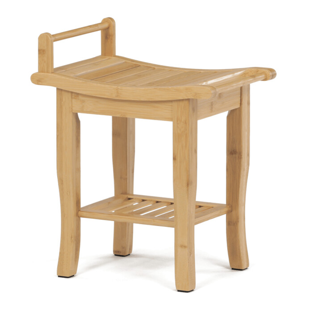 DR-B063 NAT - Taburet, bambus, přírodní, DR-B063 NAT