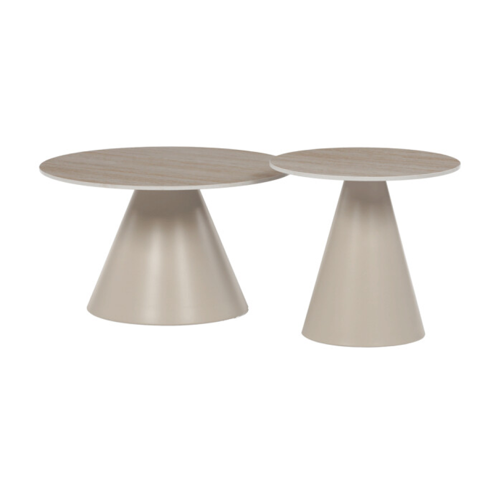 CT-F4118 TRV - Konferenční stolek 70x70x41cm, keramika, travertin, CT-F4118 TRV