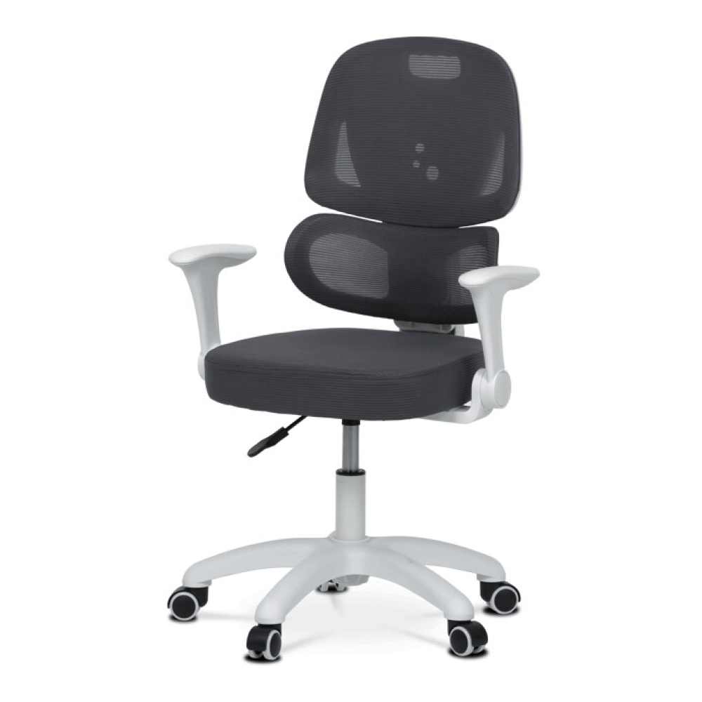 KA-K1063 GREY - Dětská židle, výškově nastavitelná, šedá síťovina, KA-K1063 GREY