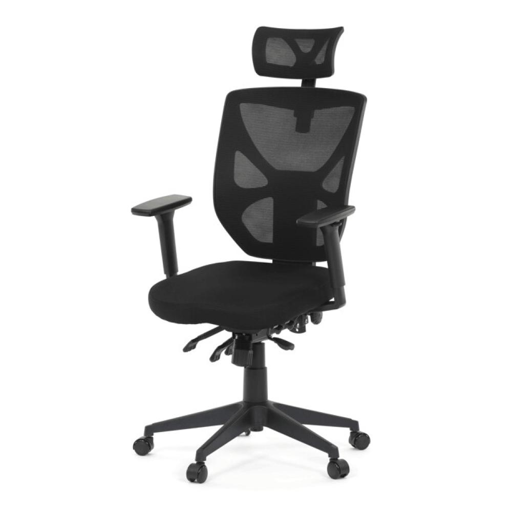 KA-Q8250 BK - Kancelářská židle, synchronní mechanismus, černá, KA-Q8250 BK