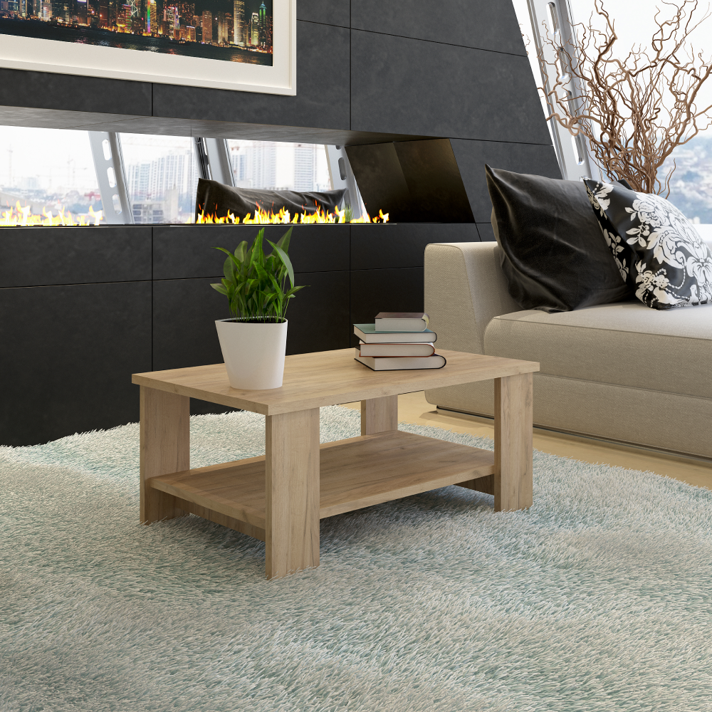 Konferenční stolek, dub artisan, BERNARDO