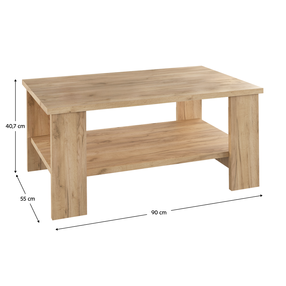 Konferenční stolek, dub artisan, BERNARDO