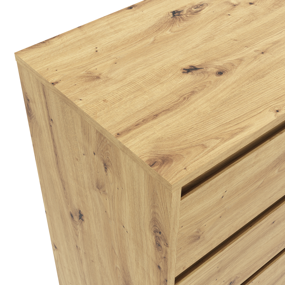 Komoda, dub artisan, BOGAN NEW 5S40