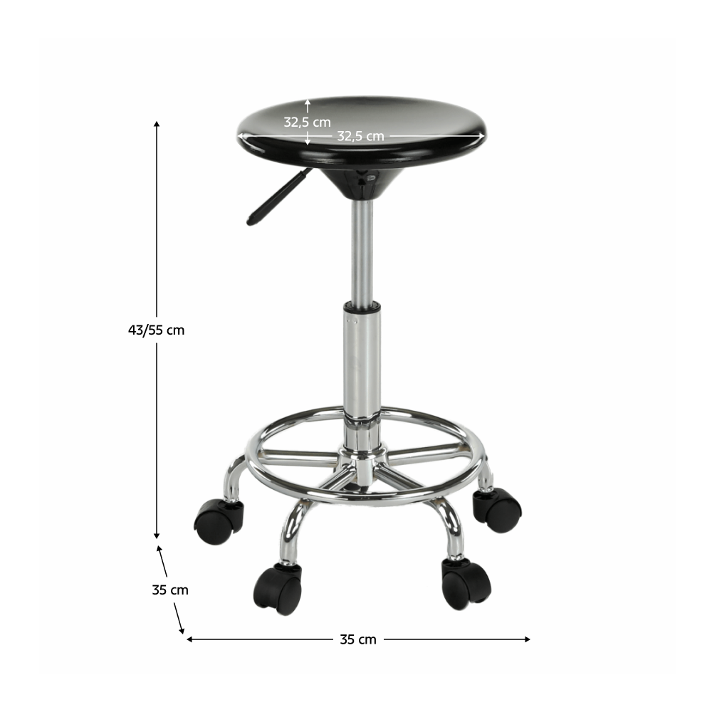 Židle, černá/chrom, MABEL 4 NEW