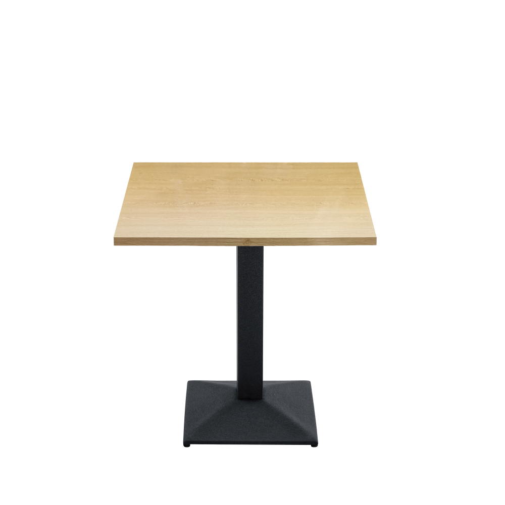 Jídelní bistro stůl, dub sonoma/černá, 70x70 cm, RINALDO TYP 1