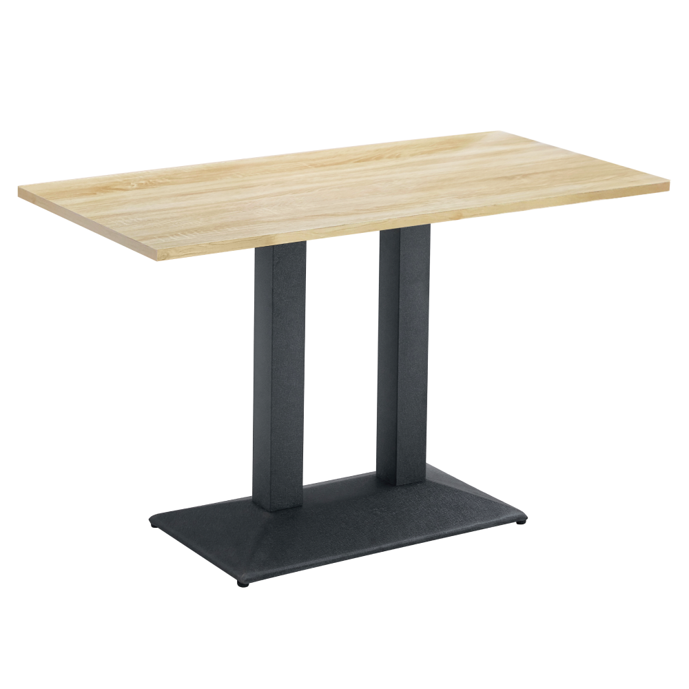 Jídelní bistro stůl, dub sonoma/černá, 120x60 cm, RINALDO TYP 2