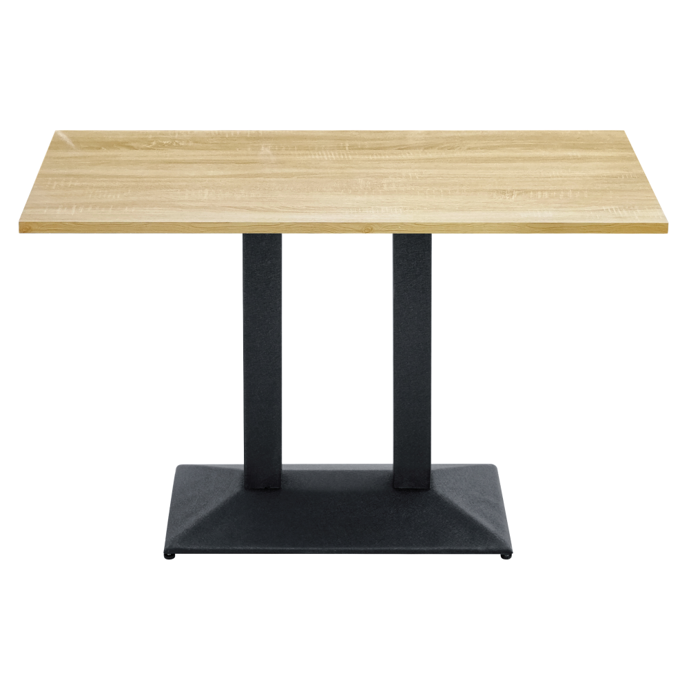 Jídelní bistro stůl, dub sonoma/černá, 120x60 cm, RINALDO TYP 2