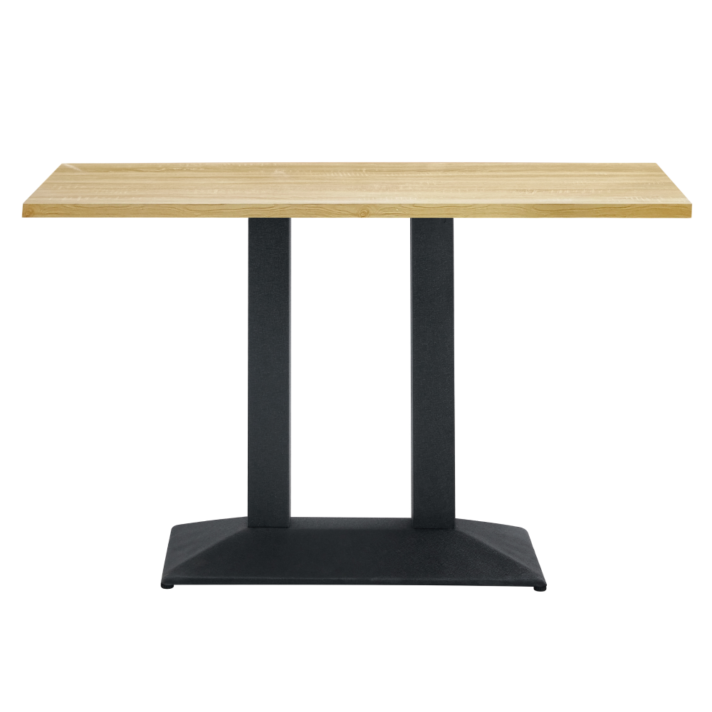 Jídelní bistro stůl, dub sonoma/černá, 120x60 cm, RINALDO TYP 2