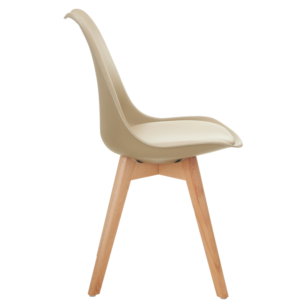 Židle, capuccino/buk, BALI 3 NEW