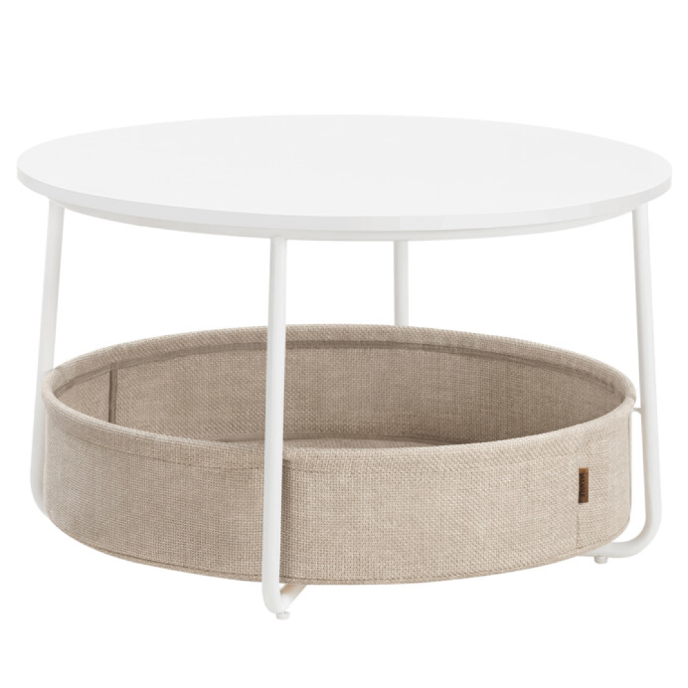 AFK-E1144 WT - Konferenční stolek 75x75x45cm, mdf, bílá, AFK-E1144 WT