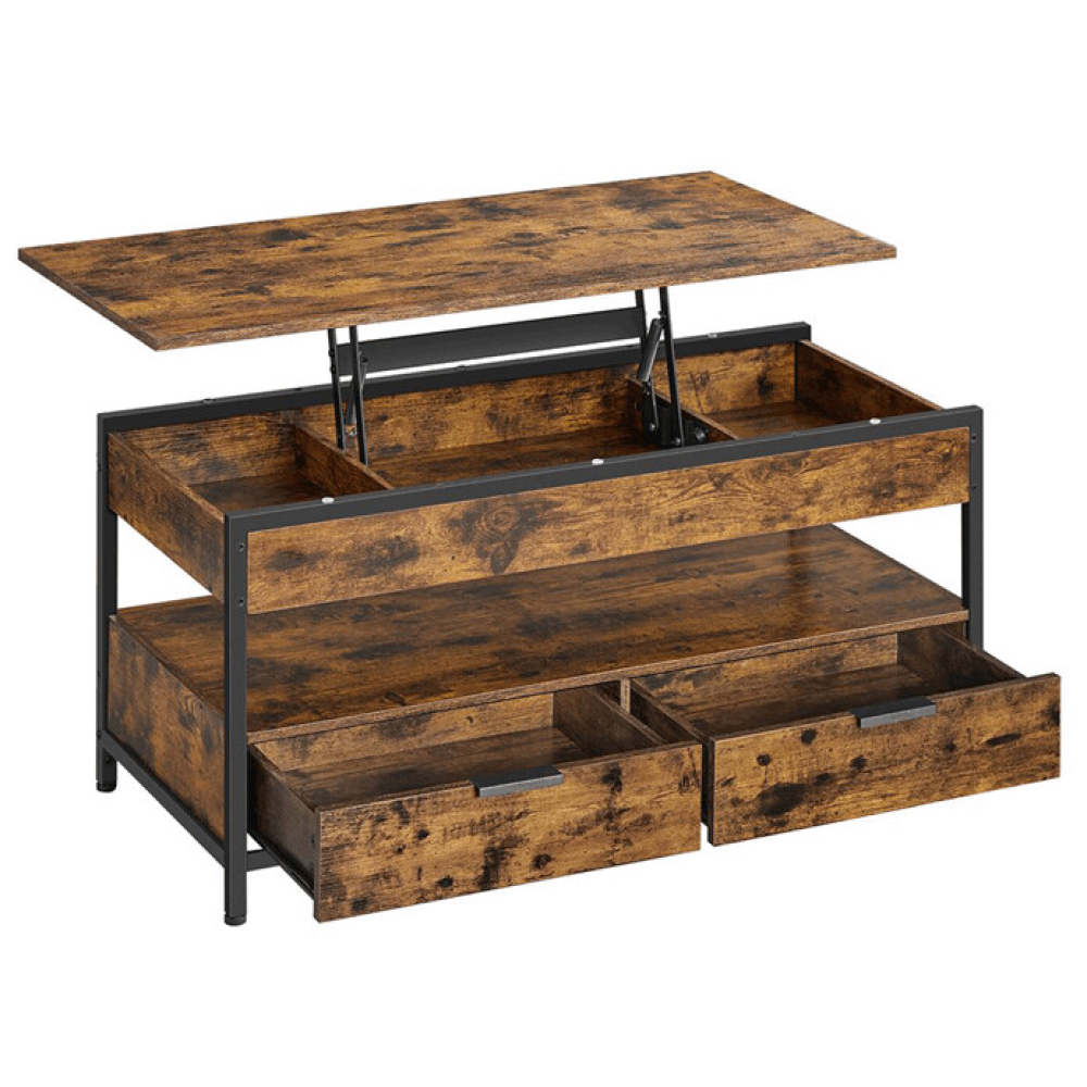 AKF-E1252 OLW - Konferenční stolek 100x50x48cm, mdf, old wood, AKF-E1252 OLW