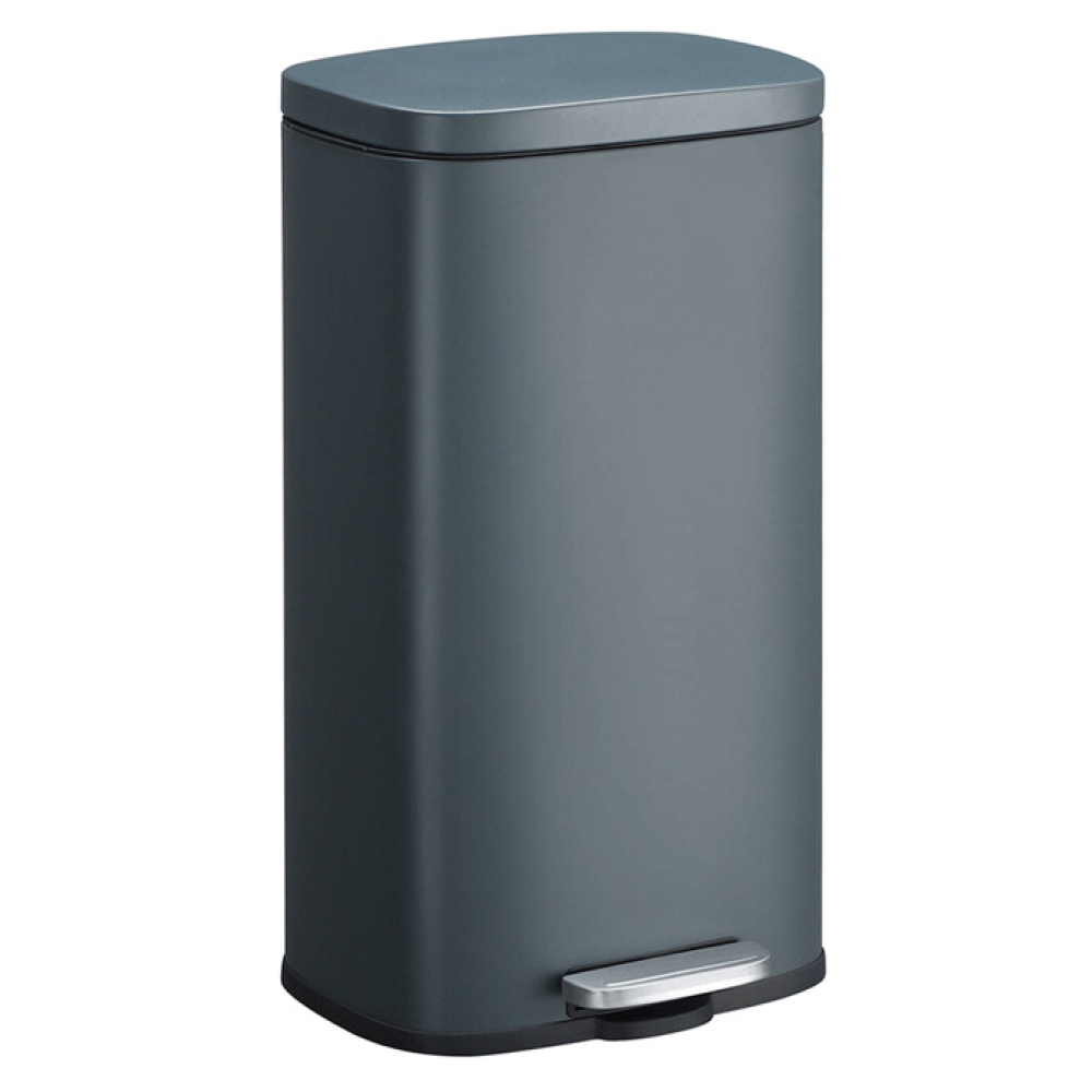 AUK-E1103 BK - Koš na odpadky, kov, černá, AUK-E1103 BK