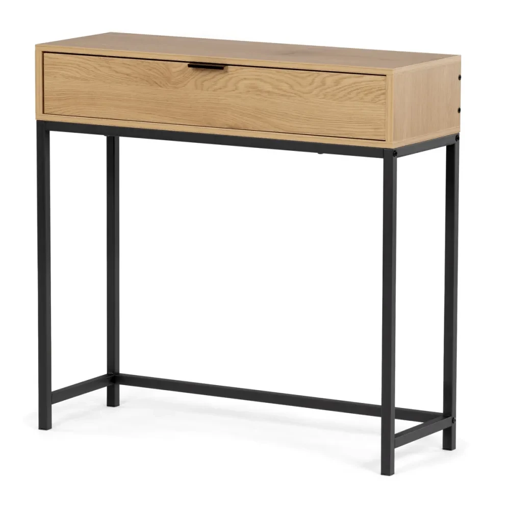CT-G1077 OAK - Odkládací stolek 80x28x77cm, mdf, divoký dub, CT-G1077 OAK