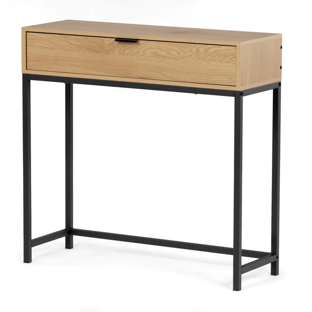 CT-G1077 OAK - Odkládací stolek 80x28x77cm, mdf, divoký dub, CT-G1077 OAK
