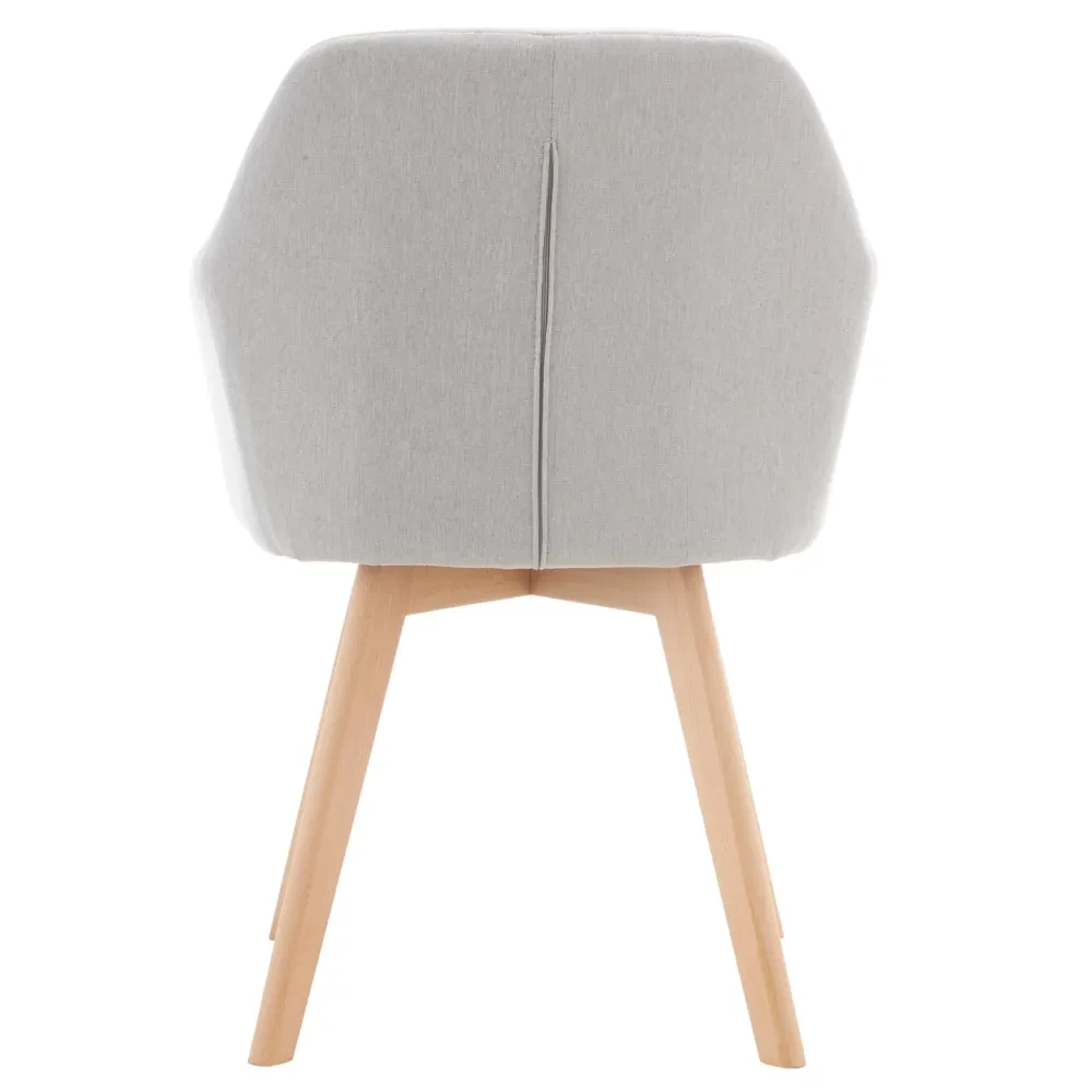 Designové křeslo, světlešedá/ buk, CLORIN 2 NEW