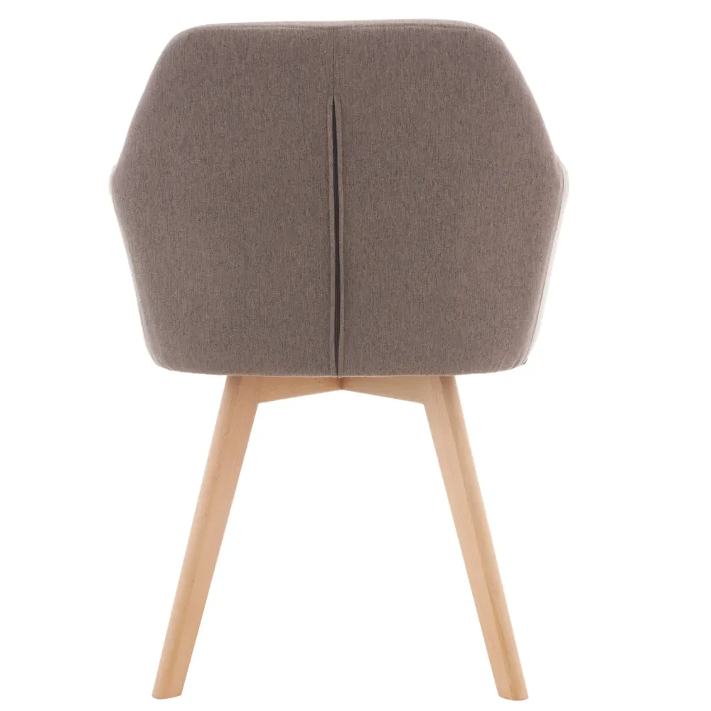 Designové křeslo, hnědá/buk, CLORIN 2 NEW