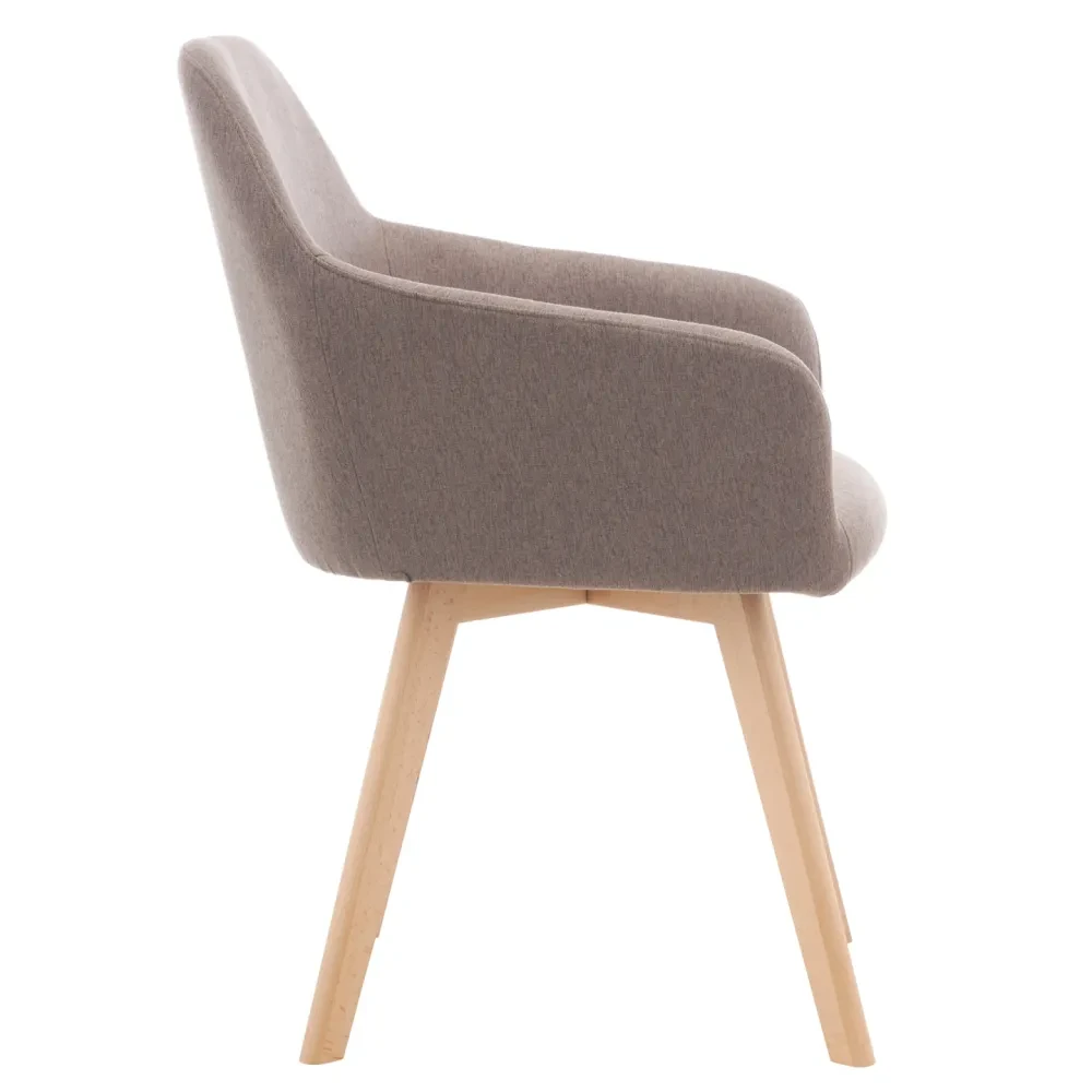 Designové křeslo, hnědá/buk, CLORIN 2 NEW