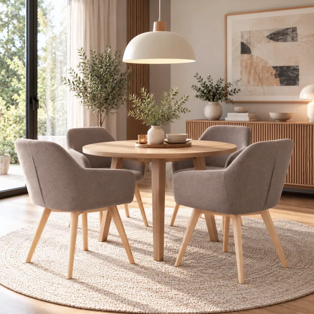 Designové křeslo, hnědá/buk, CLORIN 2 NEW