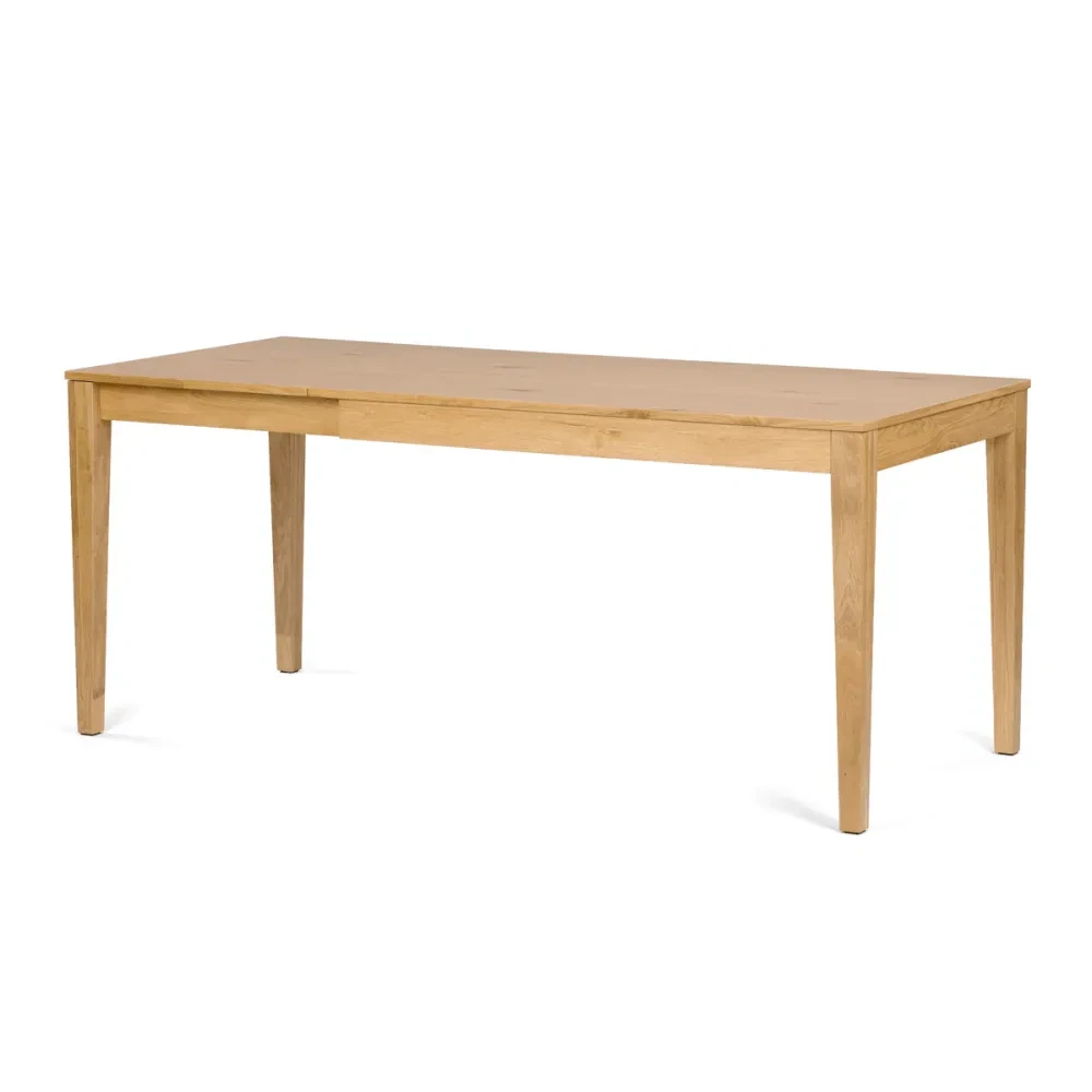 DS-F5618 OAK - Jídelní stůl rozkládací 120-180x80 cm, masiv, dub, DS-F5618 OAK