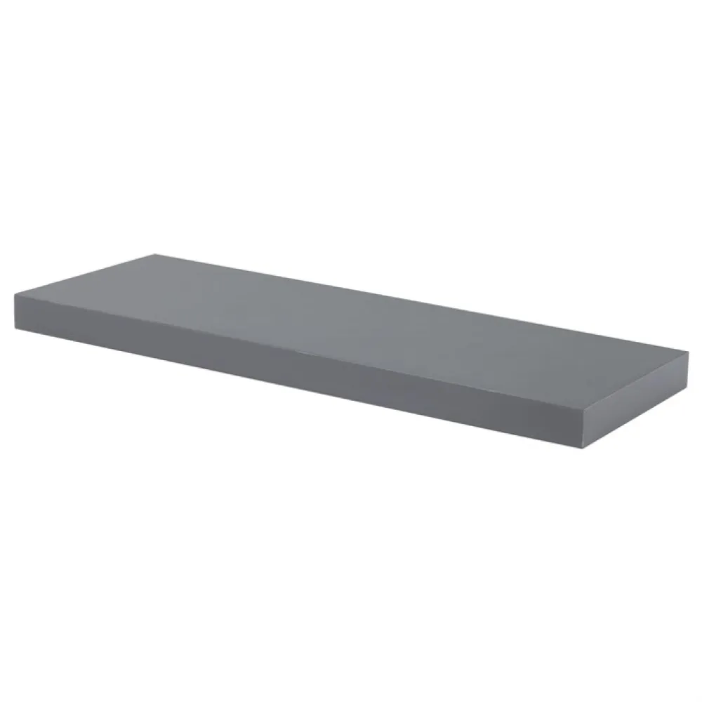 P-001 GREY - Polička, mdf, šedá, P-001 GREY
