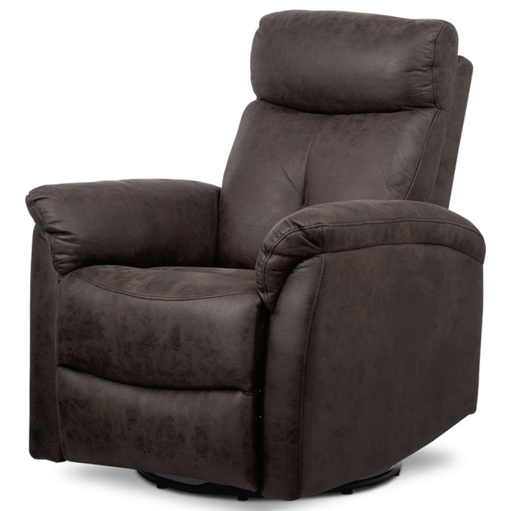 TV-333 BR3 - Polohovací křeslo, hnědá, látka vintage, TV-333 BR3