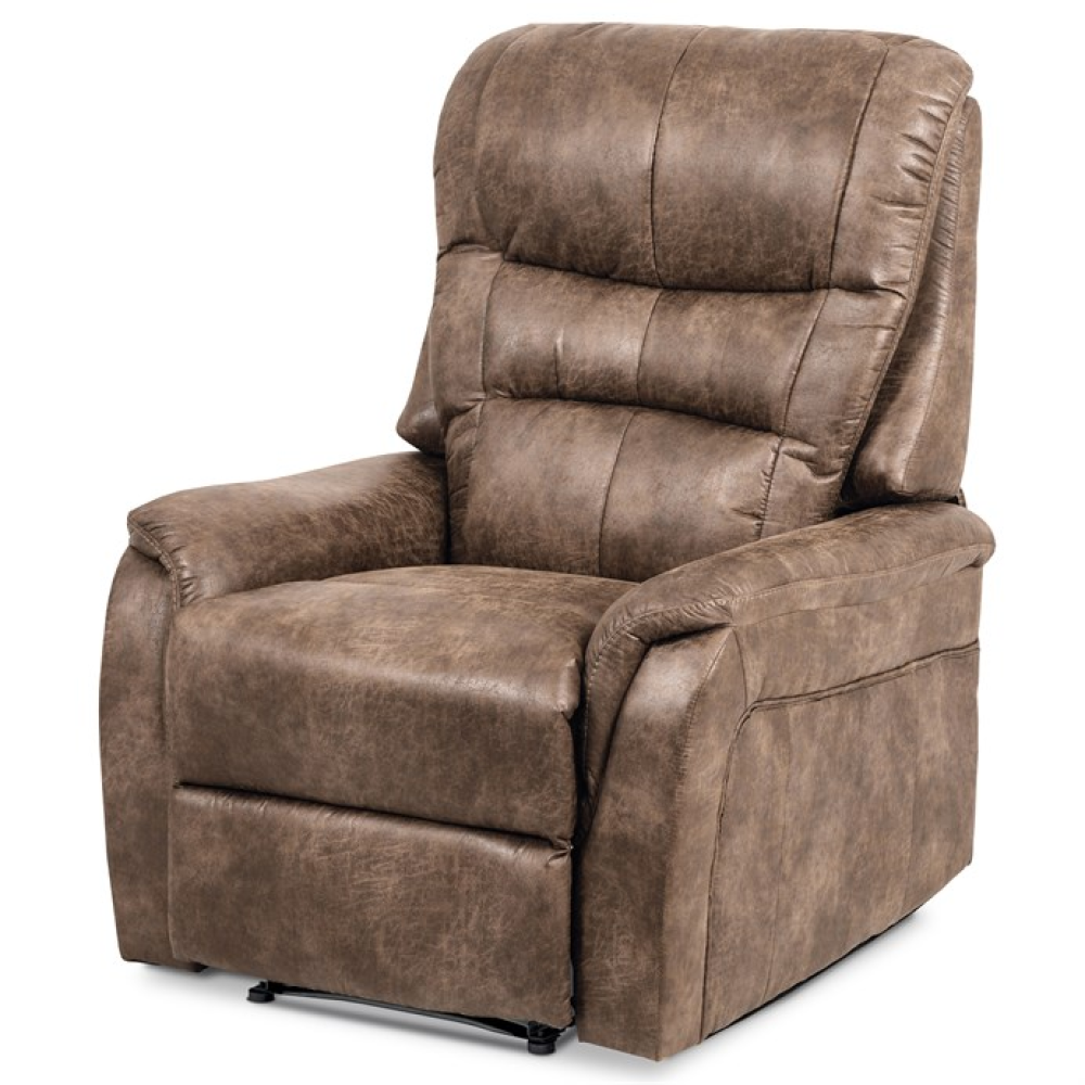 TV-5053 COF3 - Polohovací křeslo, hnědá, látka vintage, TV-5053 COF3