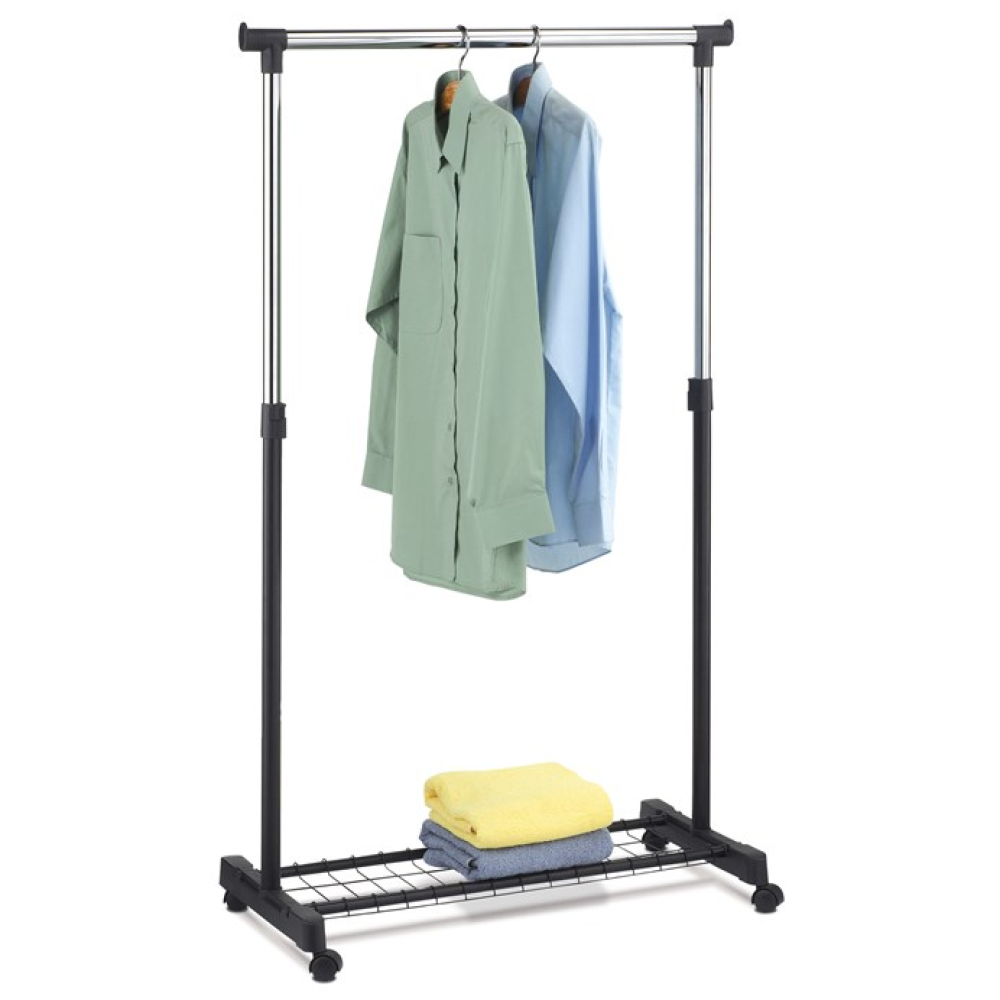 ABD-1210 BK - Stojan na šaty, kov, černá, ABD-1210 BK