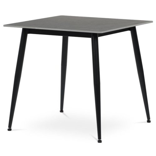 HT-398M GREY - Jídelní stůl 80x80cm, keramika, mramor, HT-398M GREY